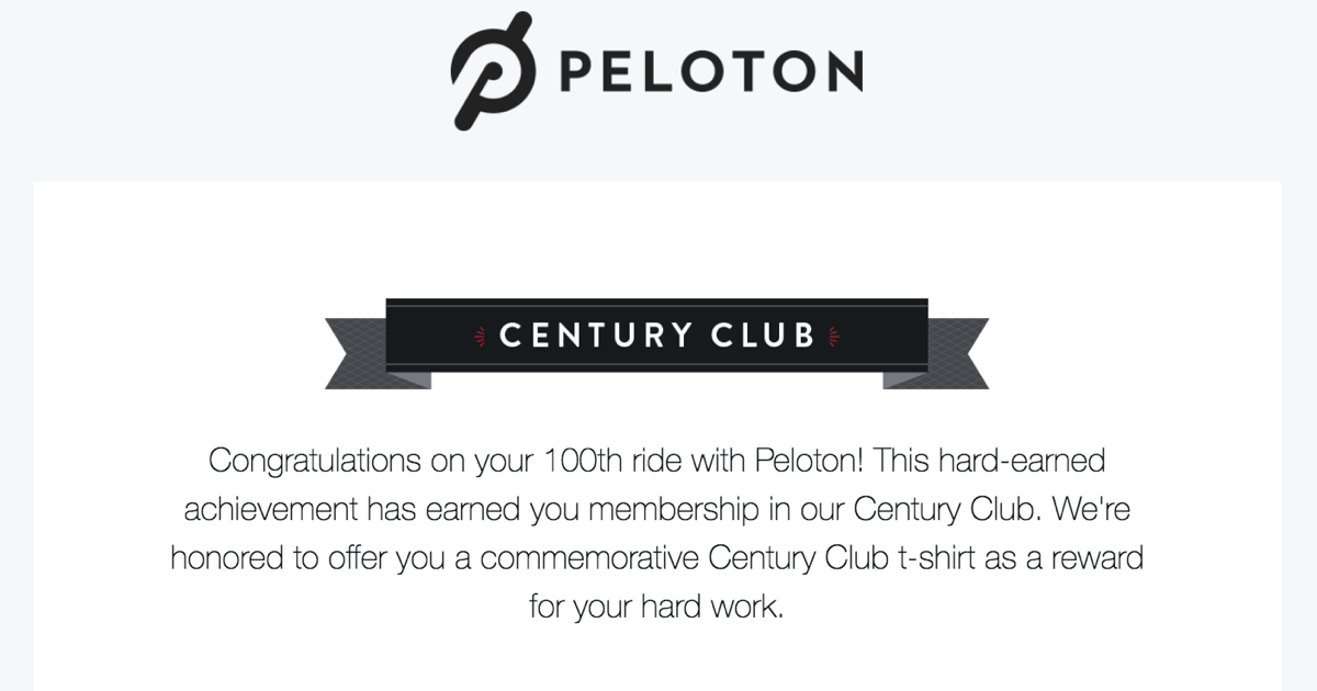 century ride peloton
