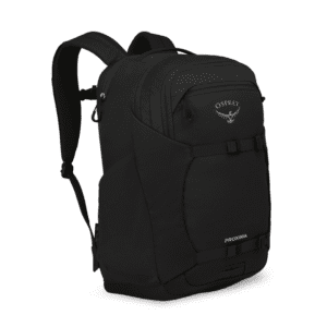 black backpack with padded straps