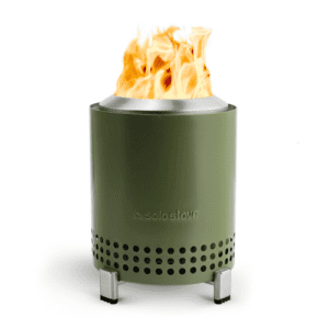 Company swag ideas green tabletop solo stove with ring and stand