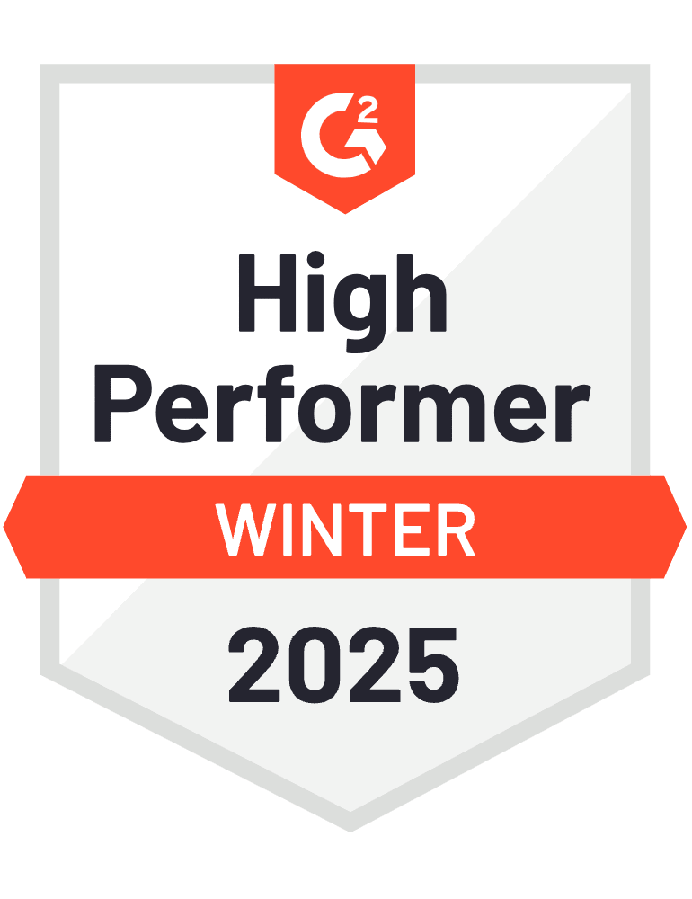 G2 High Performer Badge for Winter 2025